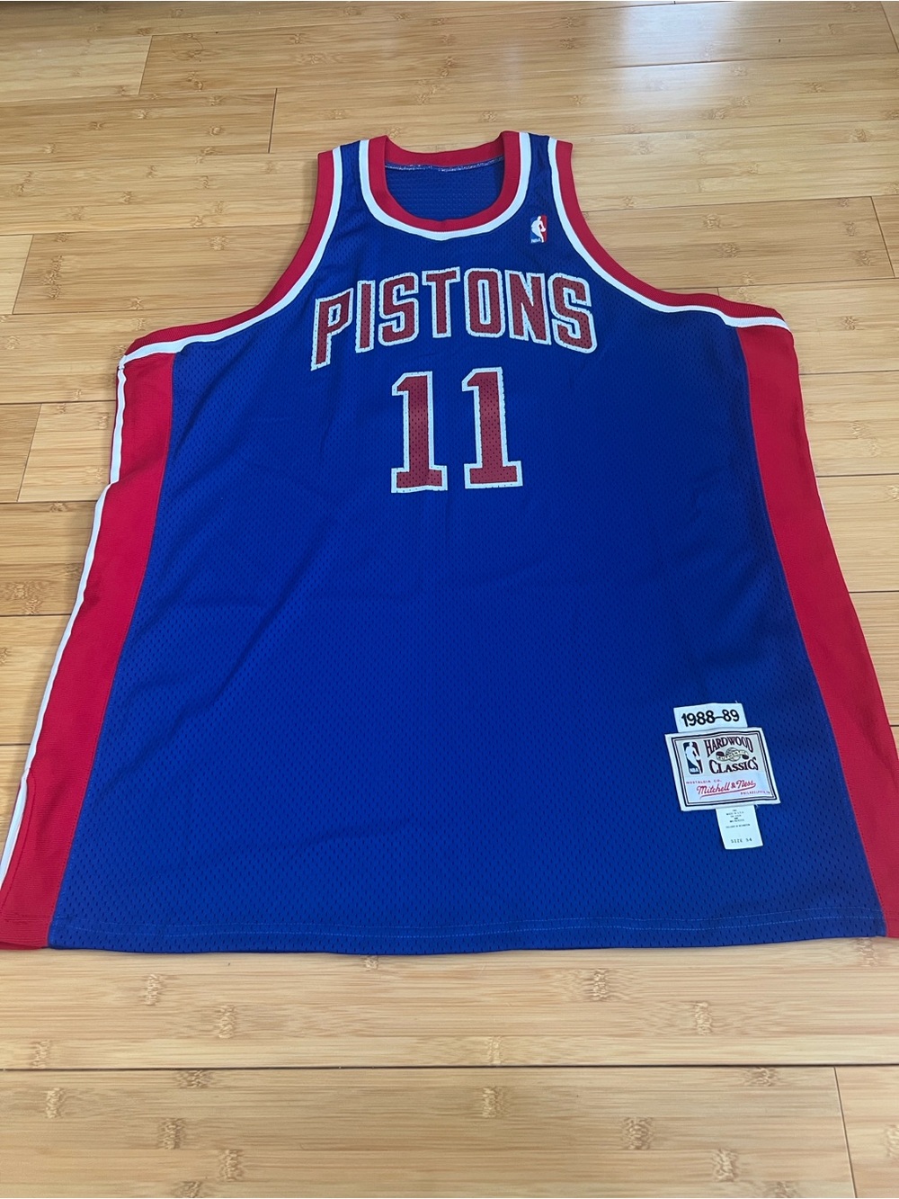 Isiah Thomas Detroit Pistons Mitchell Ness 1988-89 Championship Jersey Size 54